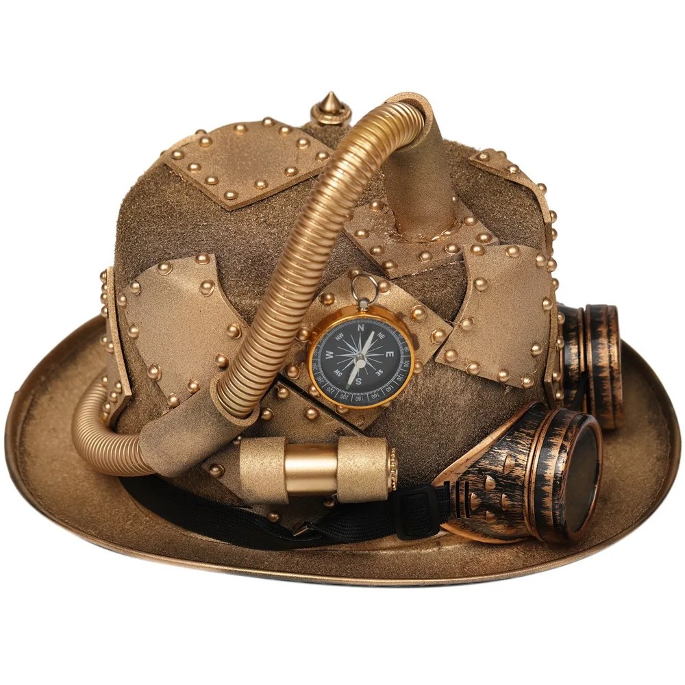 Steampunk Top Hat Gothic Compa – Men'S Victorian Accessories recenzja i cena