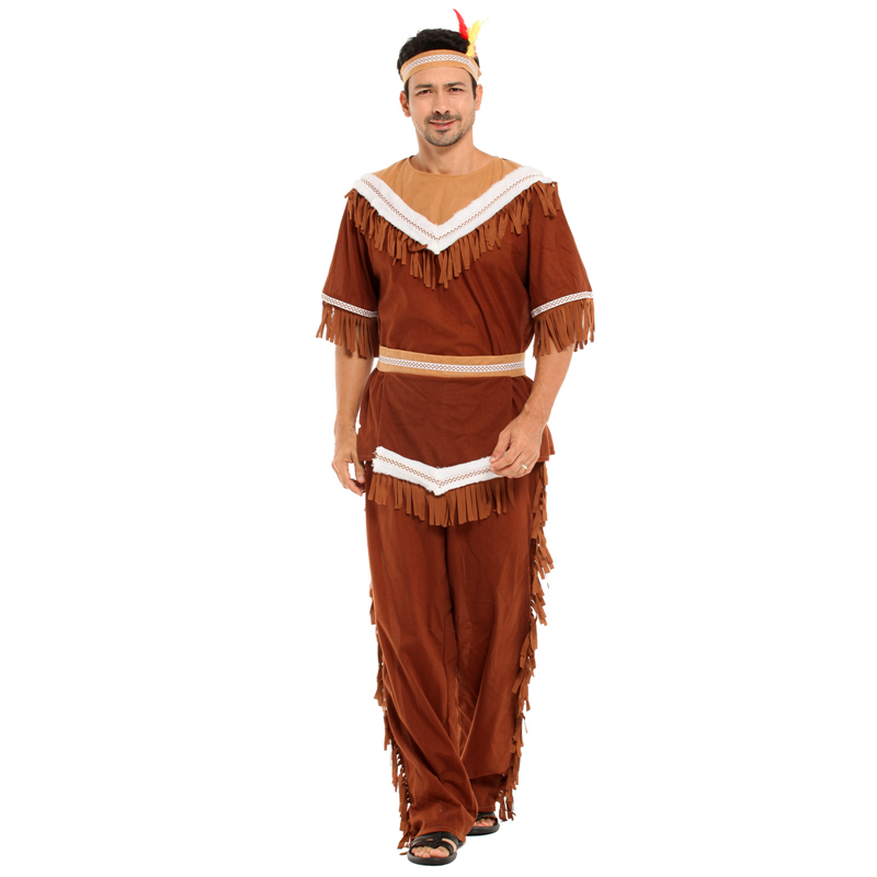 Indian Chief Costume Indian Hu – Men Accessories India recenzja i cena