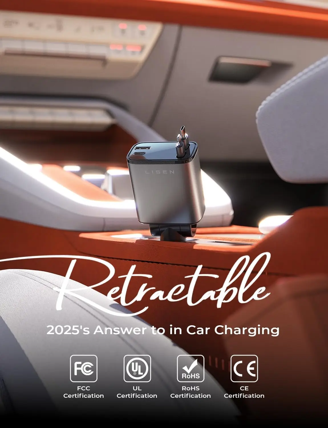 84W Retractable Car Charger, F – Men Accessories For Birthday Gift recenzja i cena