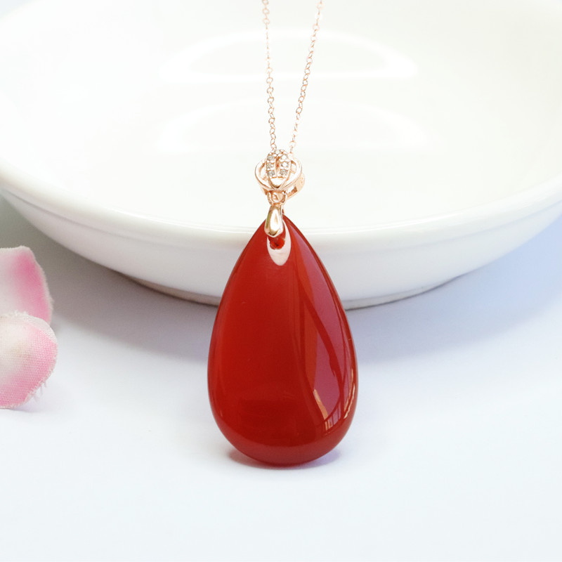 S925 Silver Inlaid Natural Red – Men'S Accessories Drop Shipping recenzja i cena