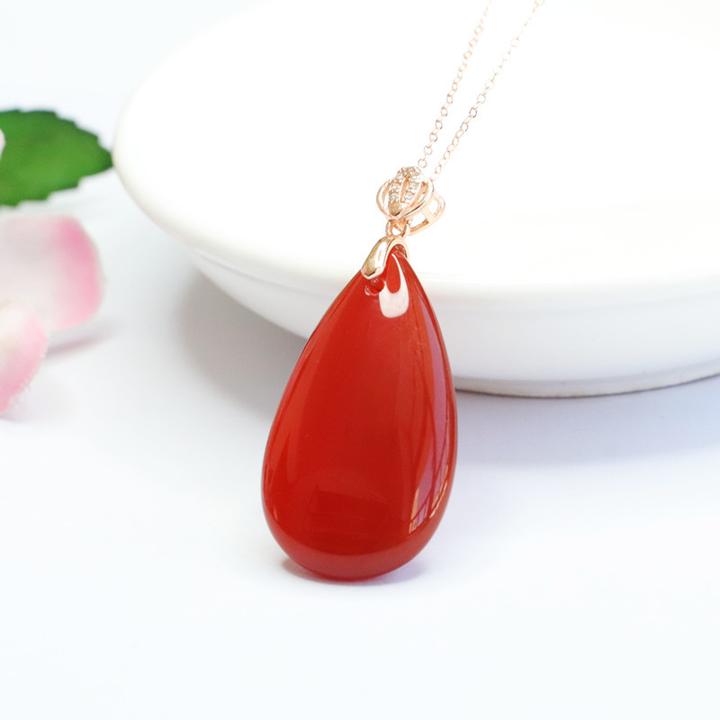 S925 Silver Inlaid Natural Red – Men'S Accessories Drop Shipping recenzja i cena