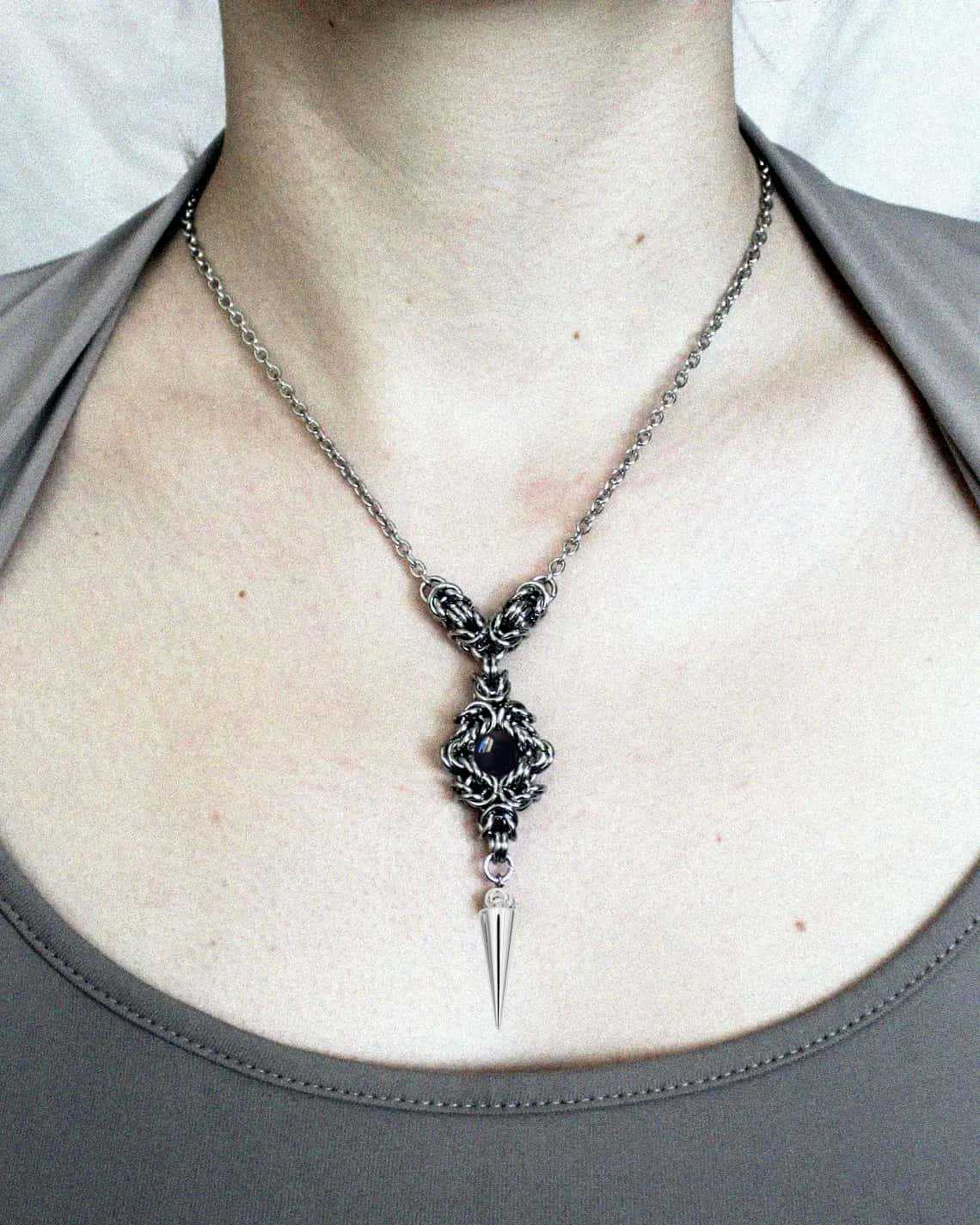 Punk rivet necklace,clasp,Goth – Men'S Victorian Accessories recenzja i cena