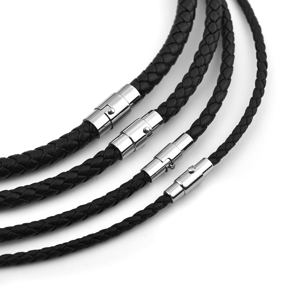 45/50/60cm Leather Necklace Wa – Men'S Accessories Chain recenzja i cena