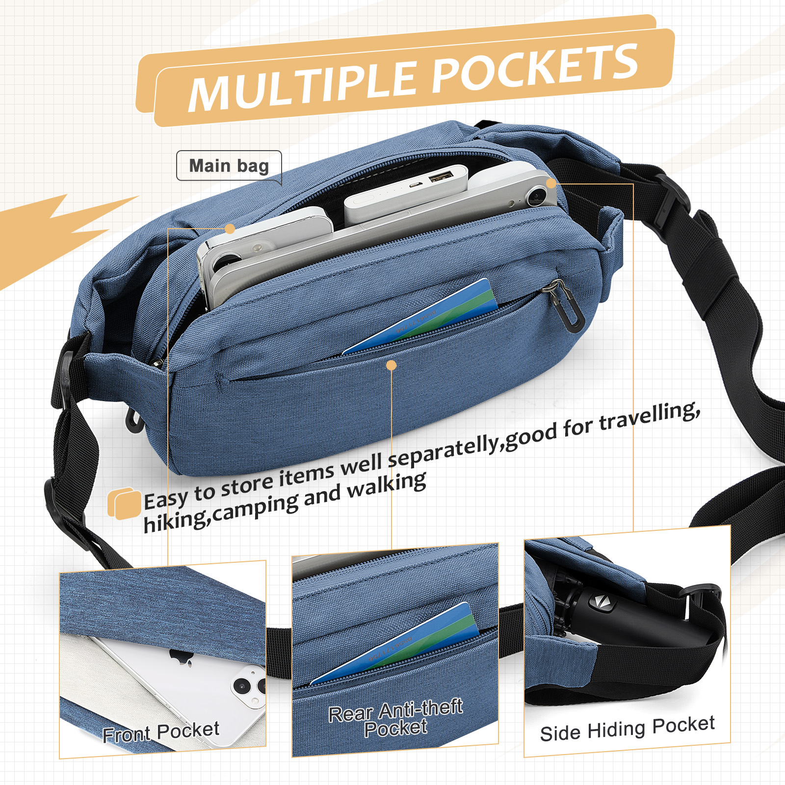 Fashionable Trendy Crossbody B – Men Accessories For Travel recenzja i cena