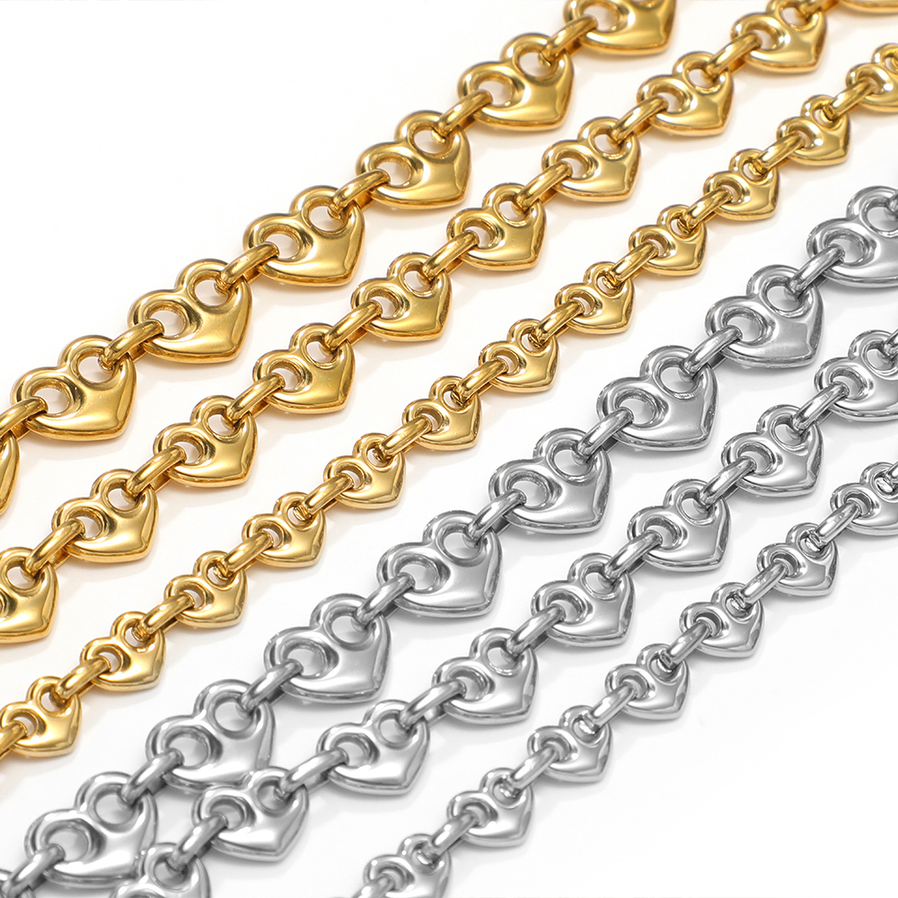 1 Meter Stainless Steel Heart  – Men'S Accessories Jewelry Bracelet recenzja i cena