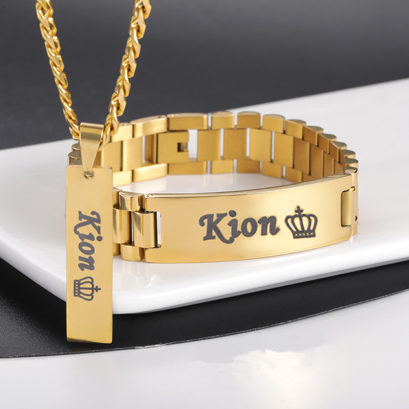 Custom Men Name Necklace Big B – Men Accessories Name recenzja i cena