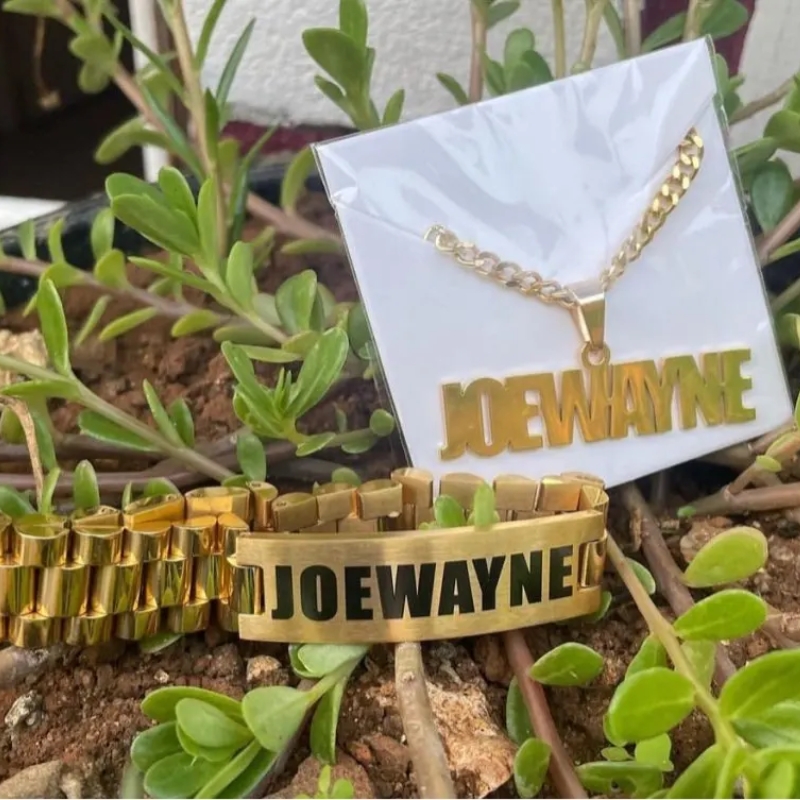 Custom Men Name Necklace Big B – Men Accessories Name recenzja i cena