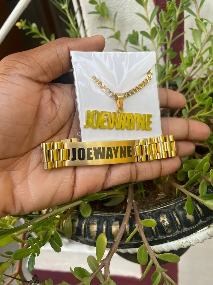Custom Men Name Necklace Big B – Men Accessories Name recenzja i cena