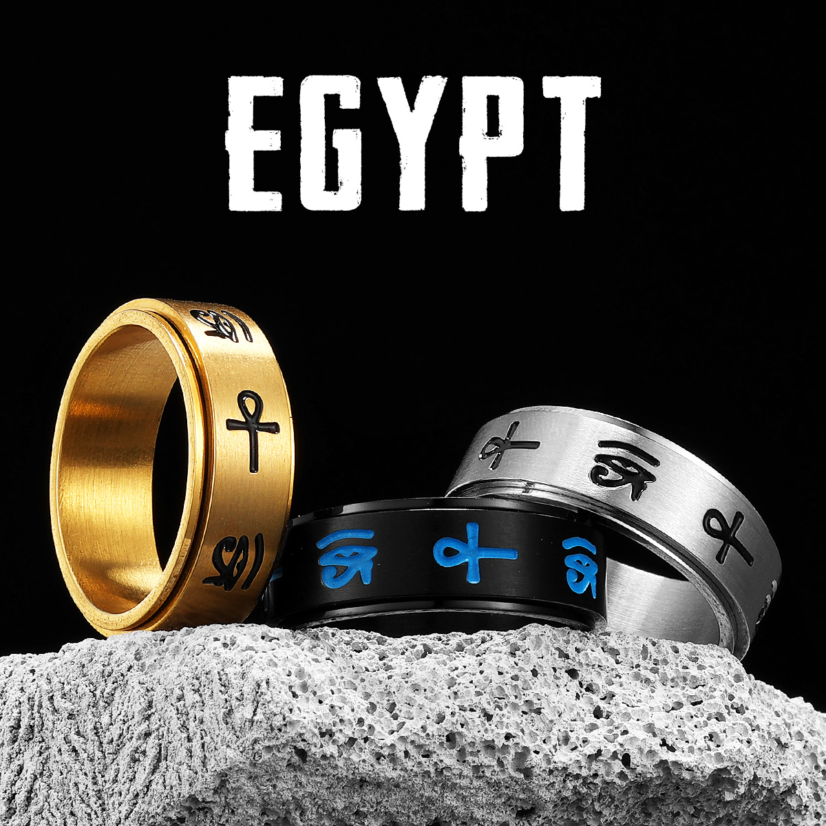 Egypt Eye of Horus Men Rings S – Men Accessories Egypt recenzja i cena