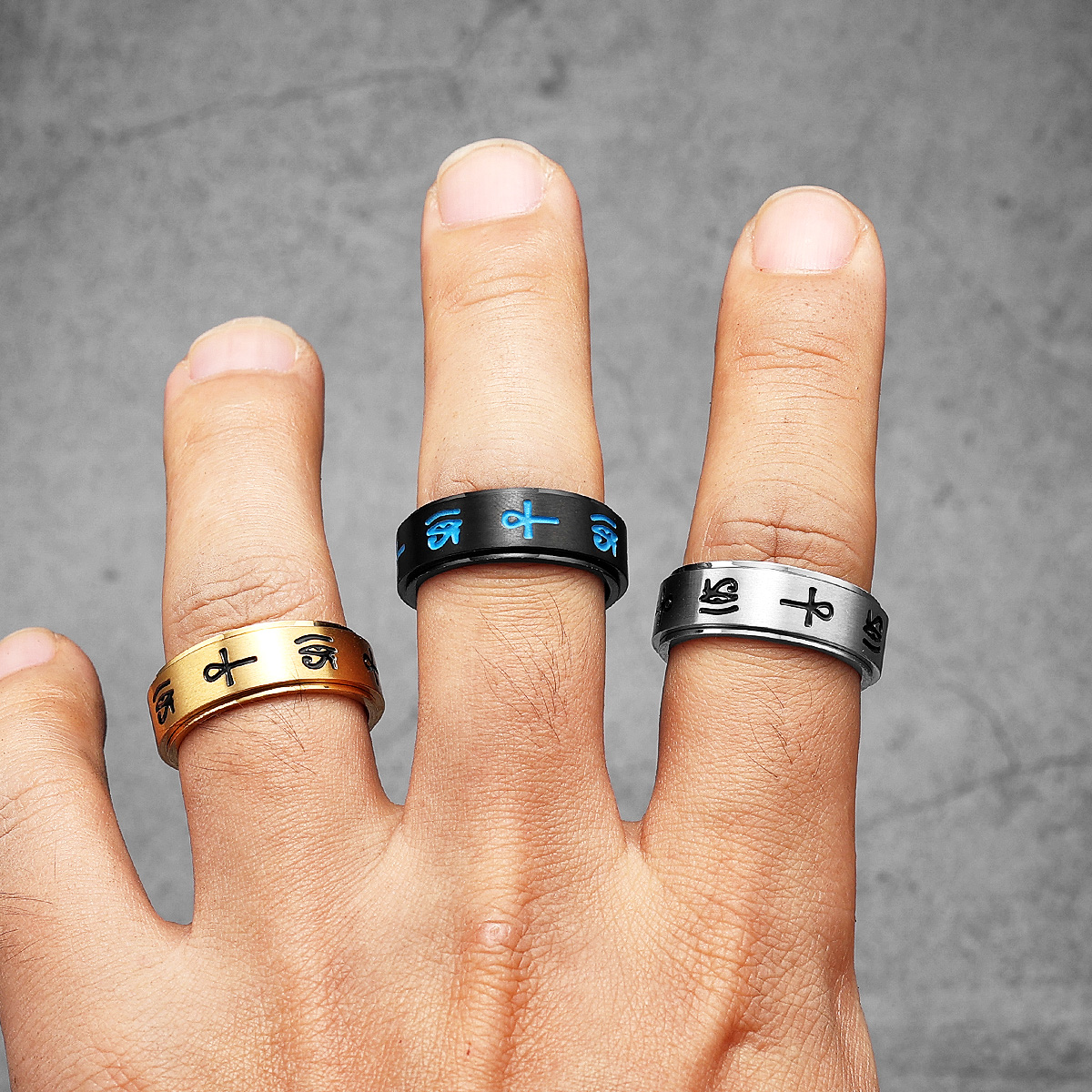 Egypt Eye of Horus Men Rings S – Men Accessories Egypt recenzja i cena