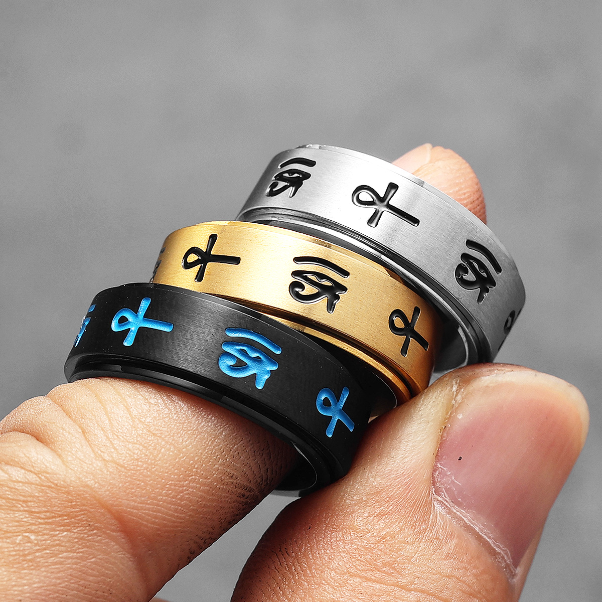 Egypt Eye of Horus Men Rings S – Men Accessories Egypt recenzja i cena