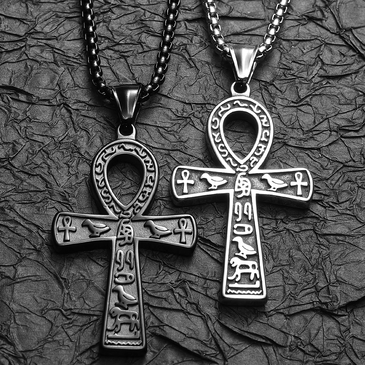 Egypt Cross Men Necklaces Stai – Men Accessories Egypt recenzja i cena