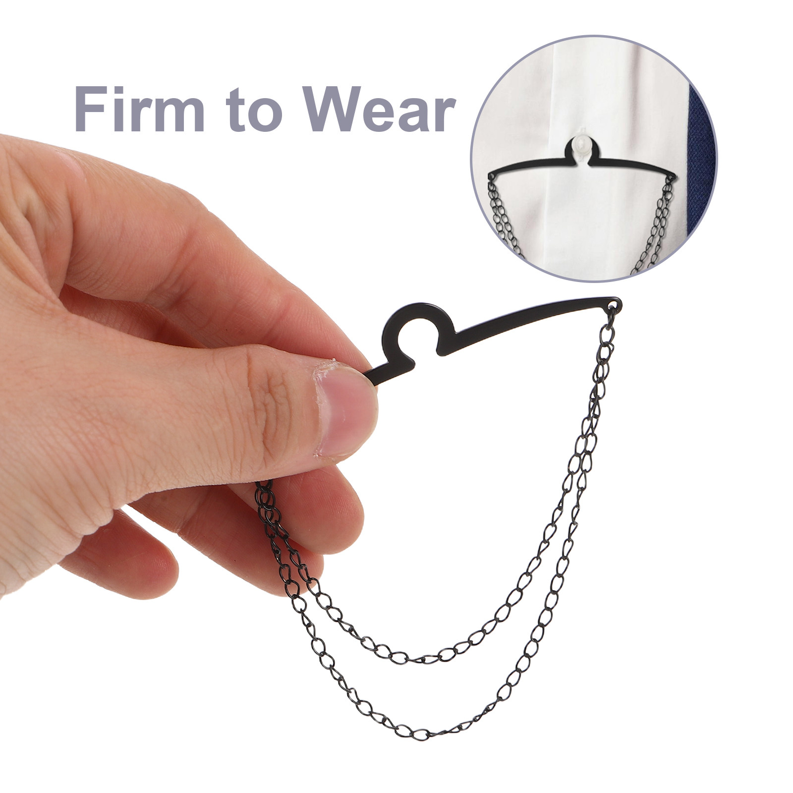 3Pcs Men Shirt Tie Chain Clips – Men'S Accessories Chain recenzja i cena