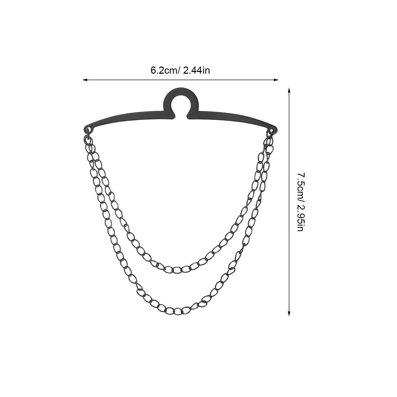 3Pcs Men Shirt Tie Chain Clips – Men'S Accessories Chain recenzja i cena