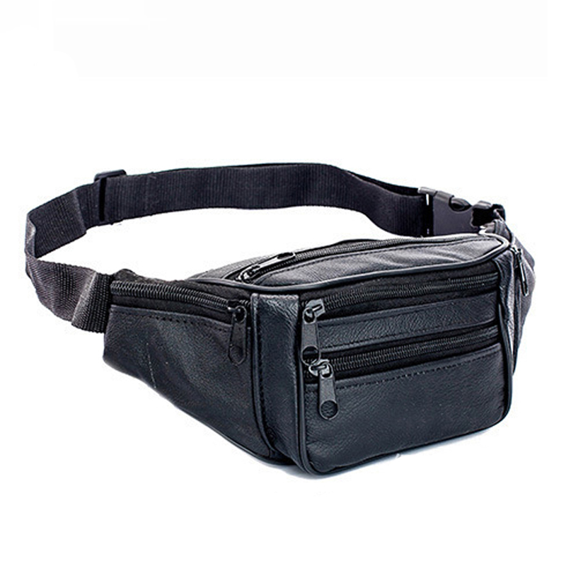 Genuine Leather Waist Bag Men  – Men Accessories Pack recenzja i cena