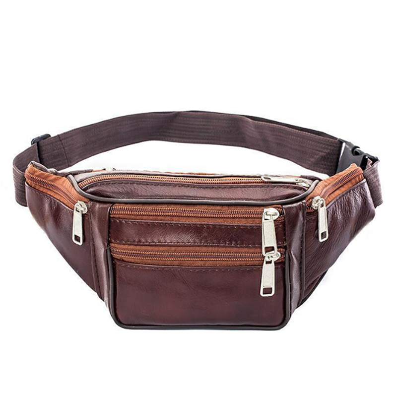 Genuine Leather Waist Bag Men  – Men Accessories Pack recenzja i cena