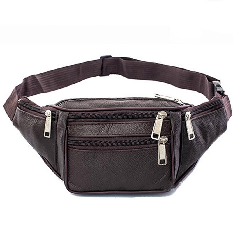 Genuine Leather Waist Bag Men  – Men Accessories Pack recenzja i cena