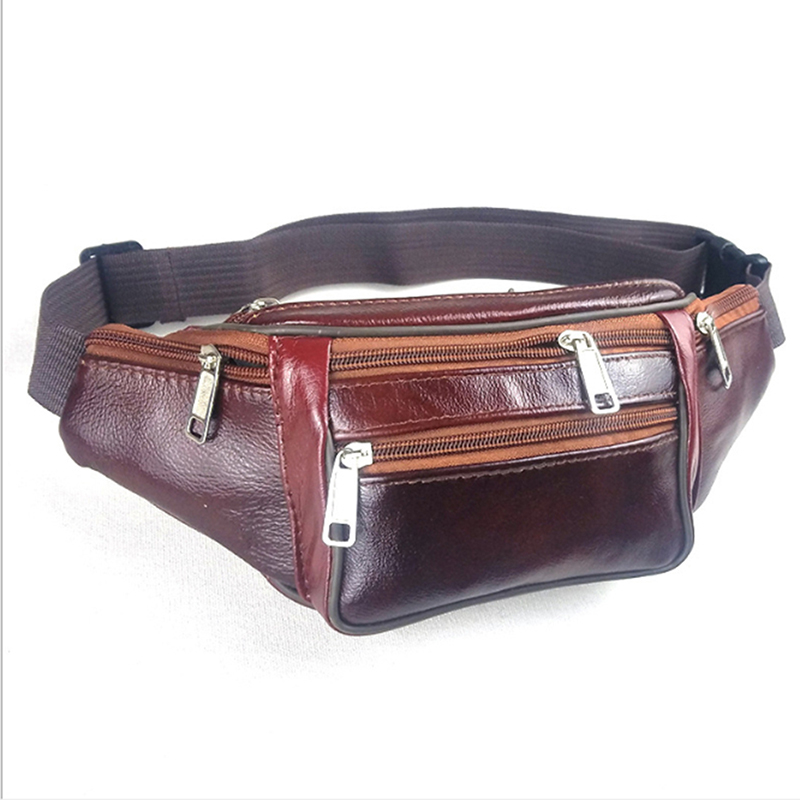 Genuine Leather Waist Bag Men  – Men Accessories Pack recenzja i cena