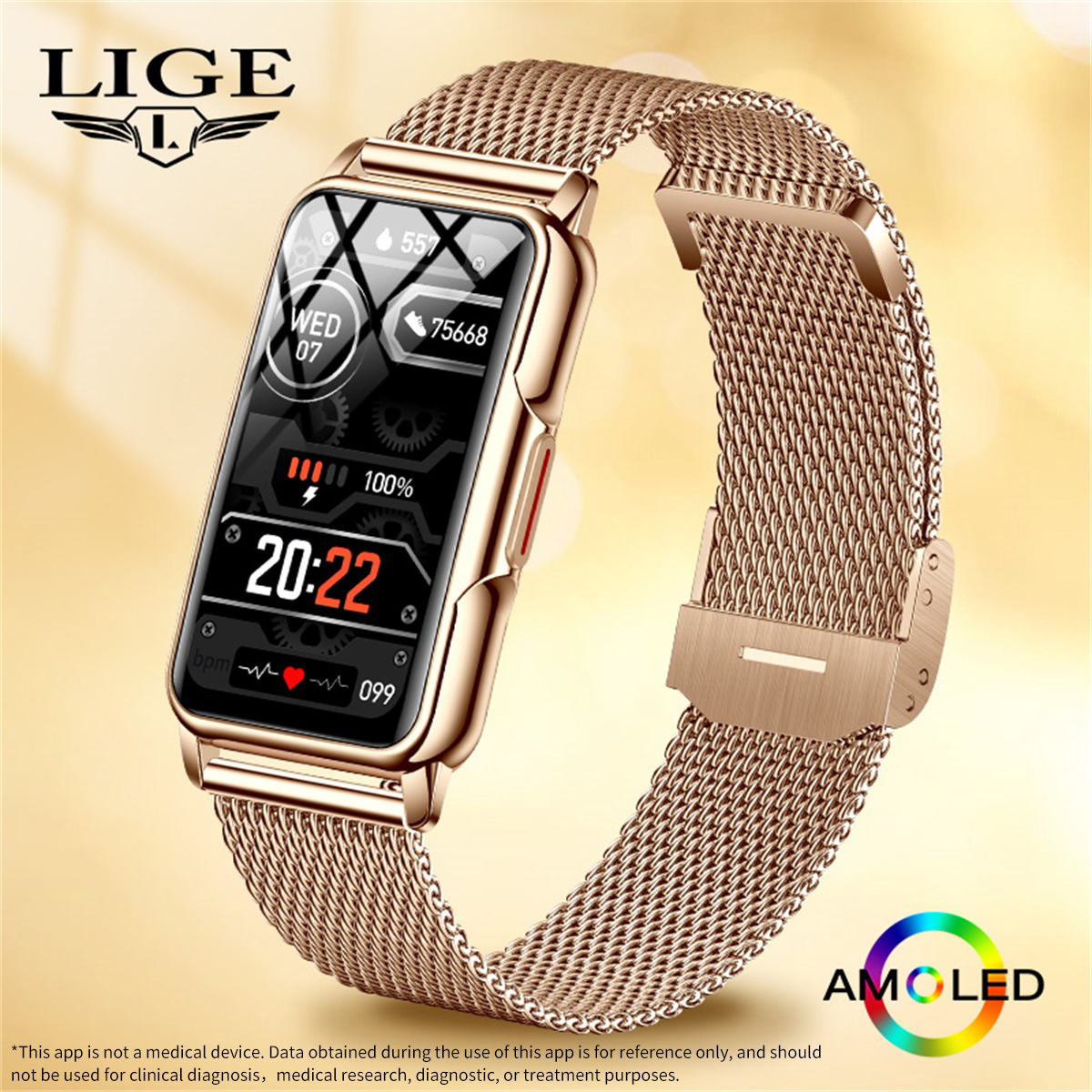 LIGE Smart Watch Men Women Fit – Men'S Accessories Jewelry Bracelet recenzja i cena