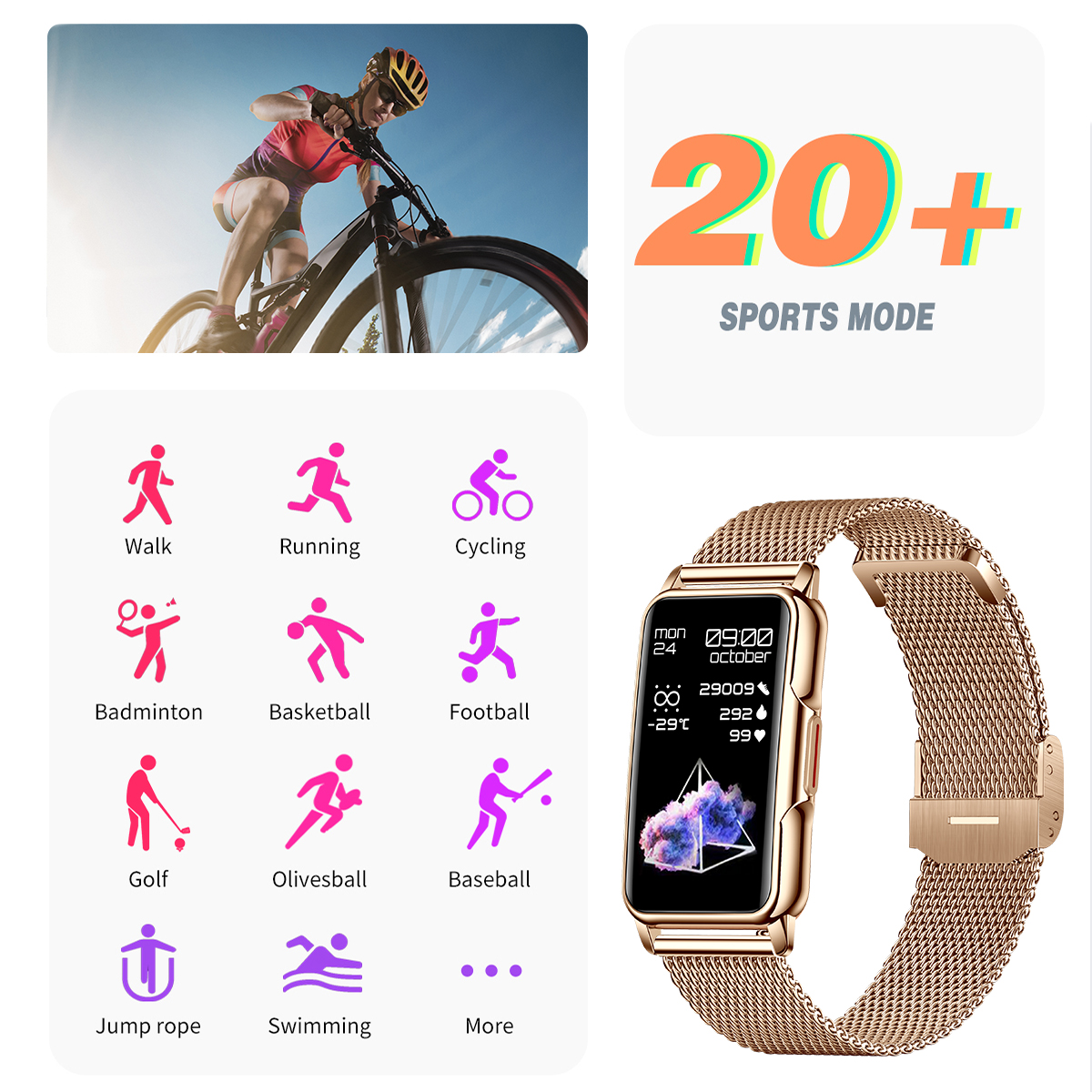 LIGE Smart Watch Men Women Fit – Men'S Accessories Jewelry Bracelet recenzja i cena